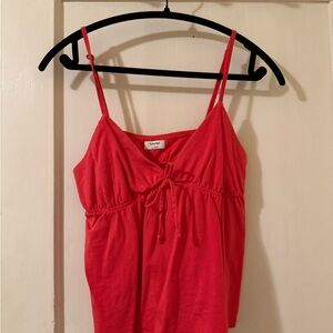 Women's coral baby doll top